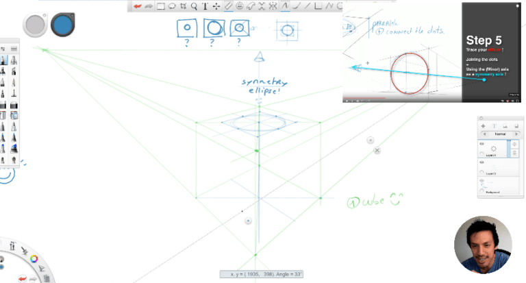 TIP 228 How to draw a box with a hole in perspective