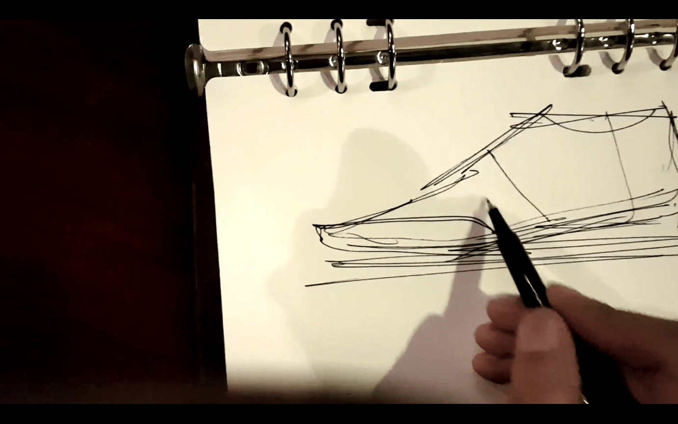 Draw the toe cap Draw the toe cap