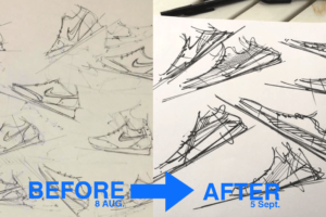 How Kasra progress fast in Design Sketching