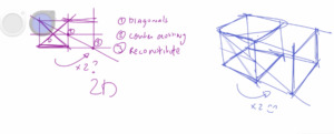 How to draw a 3d cube in perspective with the cube mania challenge part 2 - 2d to 3d