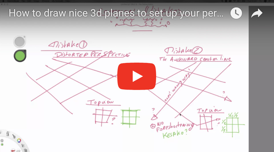 How to draw a nice d plane to set up your perspective easily
