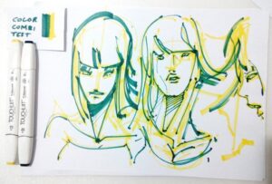 Drawing with Analogue marker colors
