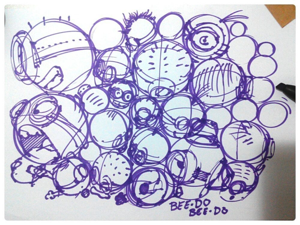 Minions despicableme sketch thedesignsketchbook