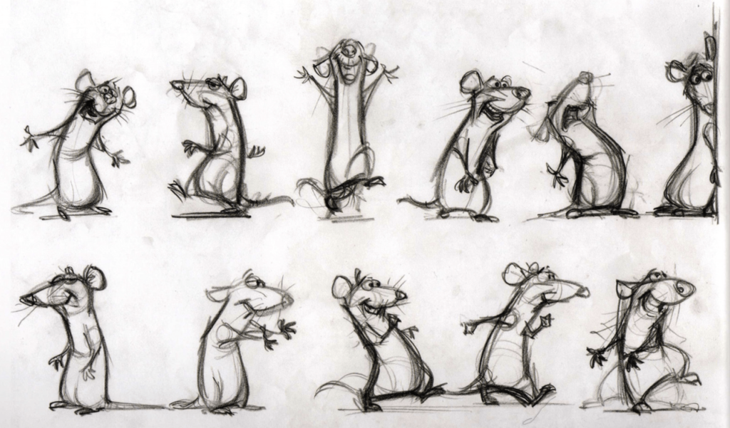 Ratatouille character design ⭐️ The Design Sketchbook made for Designers