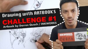 Drawing with ARTBOOKS CHALLENGE #1 / Inkwork by Darren Quach
