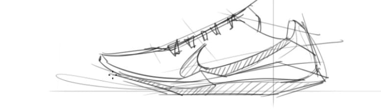 sneaker design Sketching Tip 26 Go simple.png