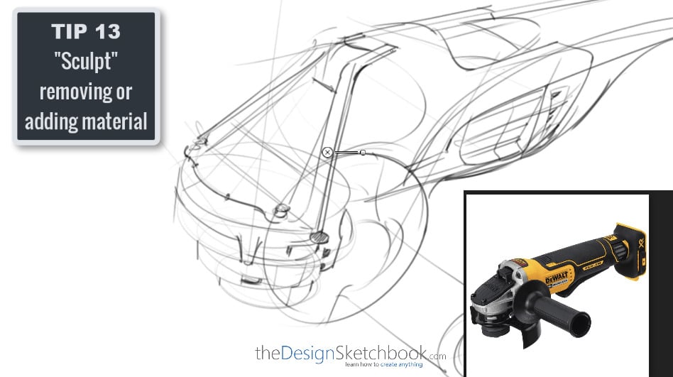 Sketching TIP 13 Scult removing or adding material