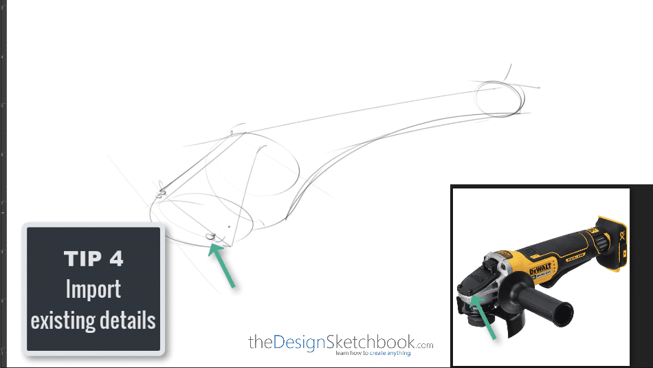 Sketching TIP 4 Import existing details