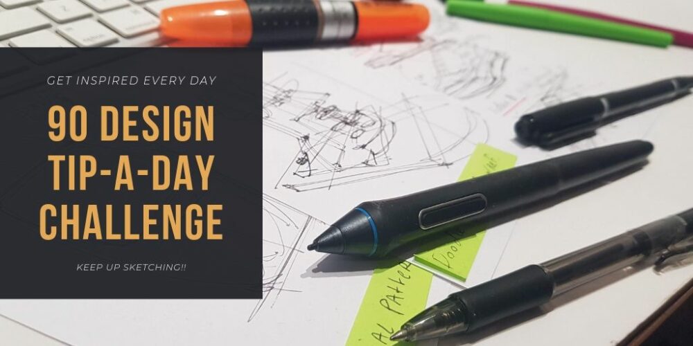 product design sketching tip a day challenge