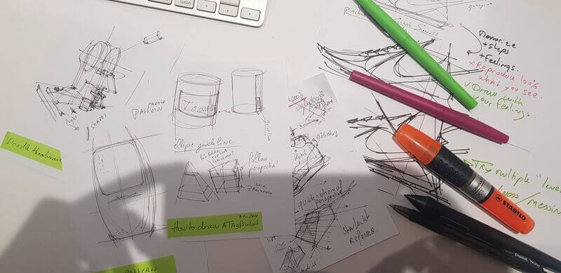 Quick note by doodling product design 