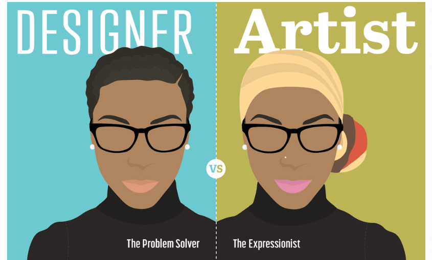 Designer vs artist the problem solver versus the expressionist