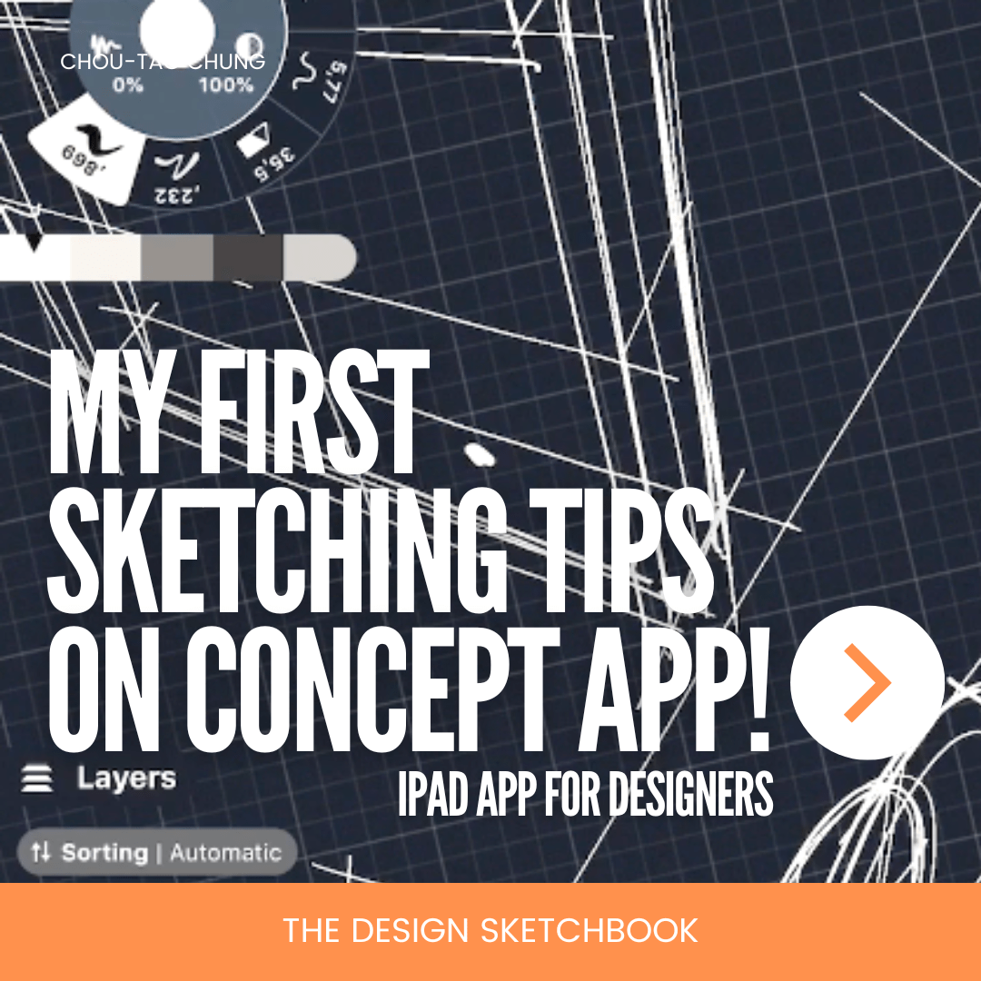 concept app iPad - sketching tip
