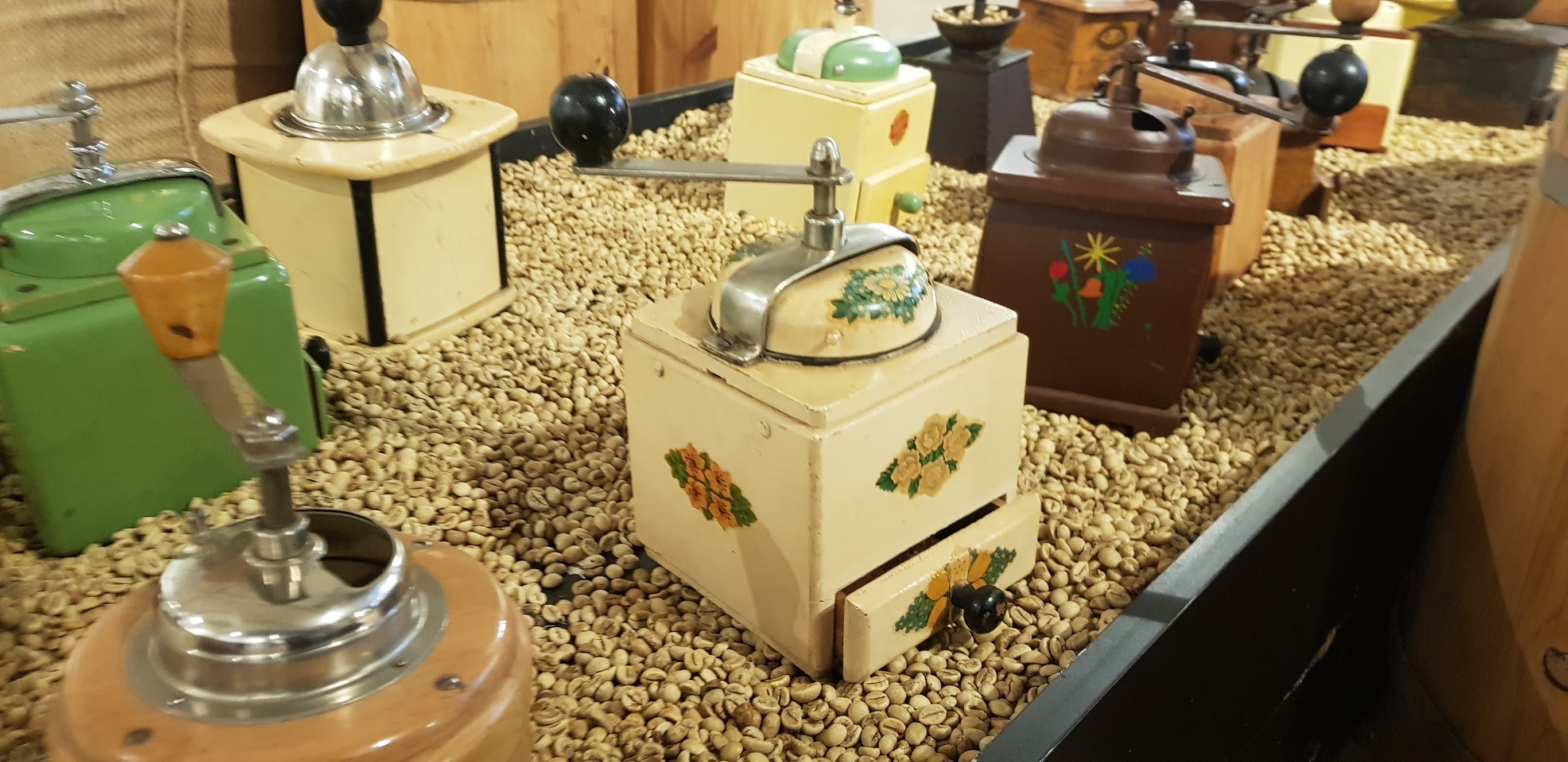 Coffee grinder - The world Coffee museum of Buon Ma Thuot, Vietnam