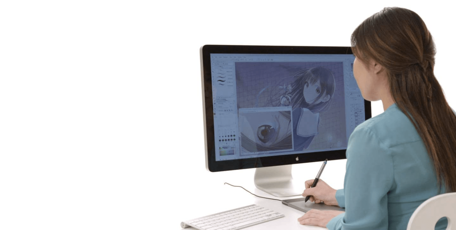 Drawing on Wacom Manga Comic Illustration plug to computer.png