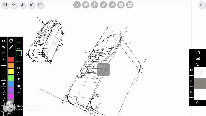 How to draw USB Charger on ipad pro with morpholio trace  Product design sketching - Morpholio charging.png