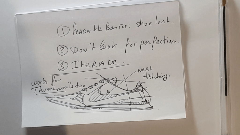 Draw your Sneaker design with a Dynamic style! with your ball point pen - The Design Sketchbook - Design sketching tutorial - Chung Chou-Tac 