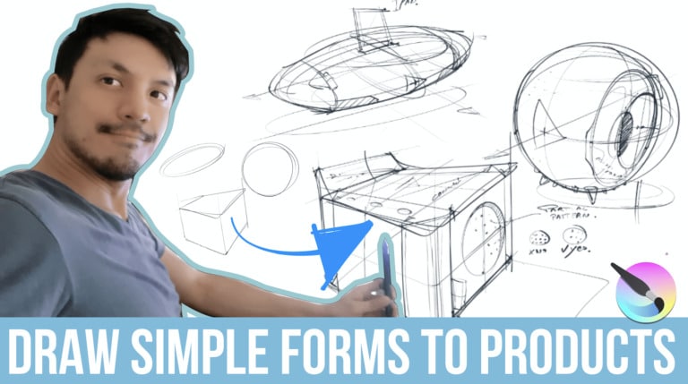 How to Draw Product Designs Easily from 3 Simple Forms