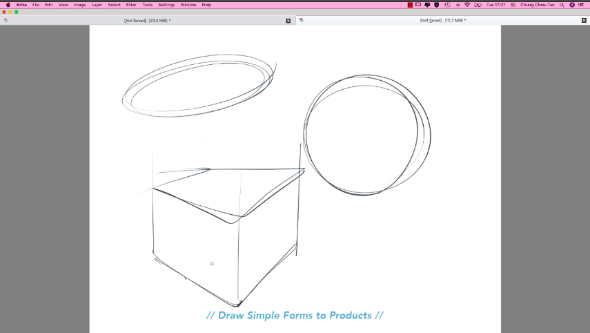 Draw these 3 Simple Forms to Products - Product design sketching - Industrial design video tutorial The Design Sketchbook Chou-Tac Chung c