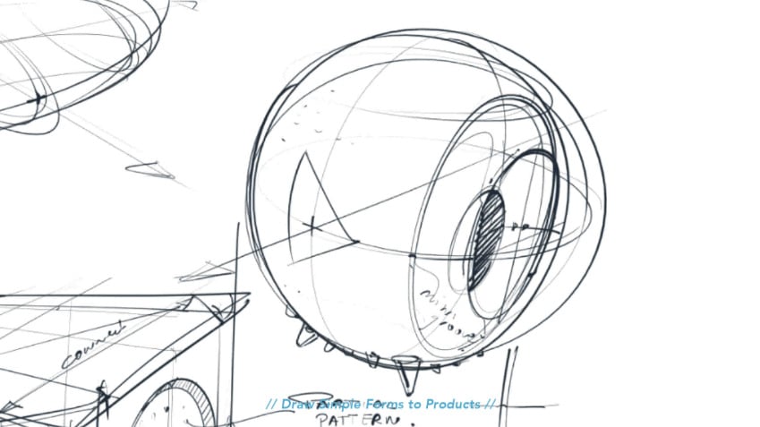 Draw these 3 Simple Forms to Products - Product design sketching - Industrial design video tutorial The Design Sketchbook Chou-Tac Chung j