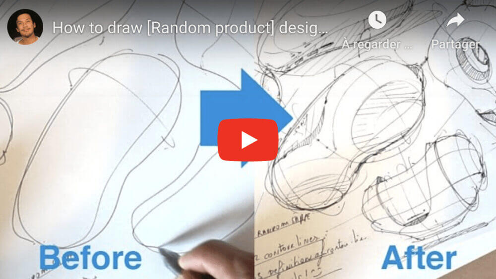 The random product design sketching technique the design sketchbook video sketching tutorial