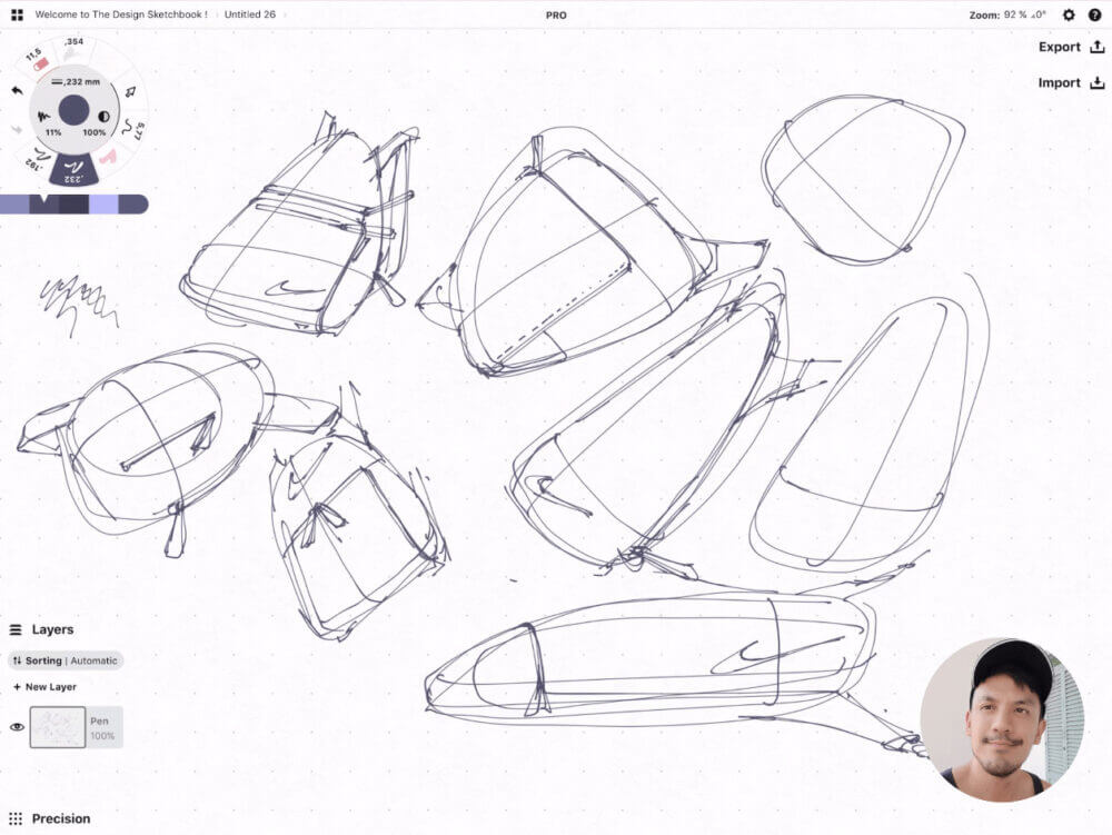 How to draw Creative random doodles of bags - Product design sketching - The Design Sketchbook Free video tutorial guide a15