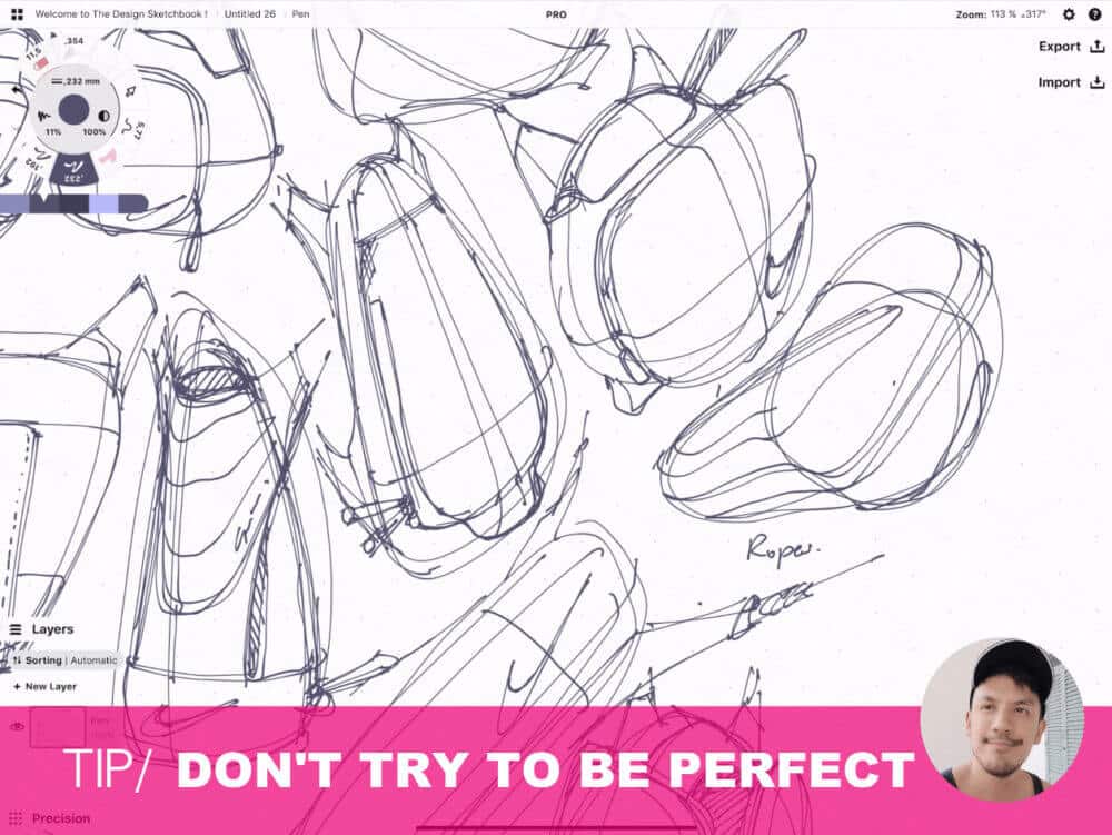 How to draw Creative random doodles of bags - Product design sketching - The Design Sketchbook Free video tutorial guide a32