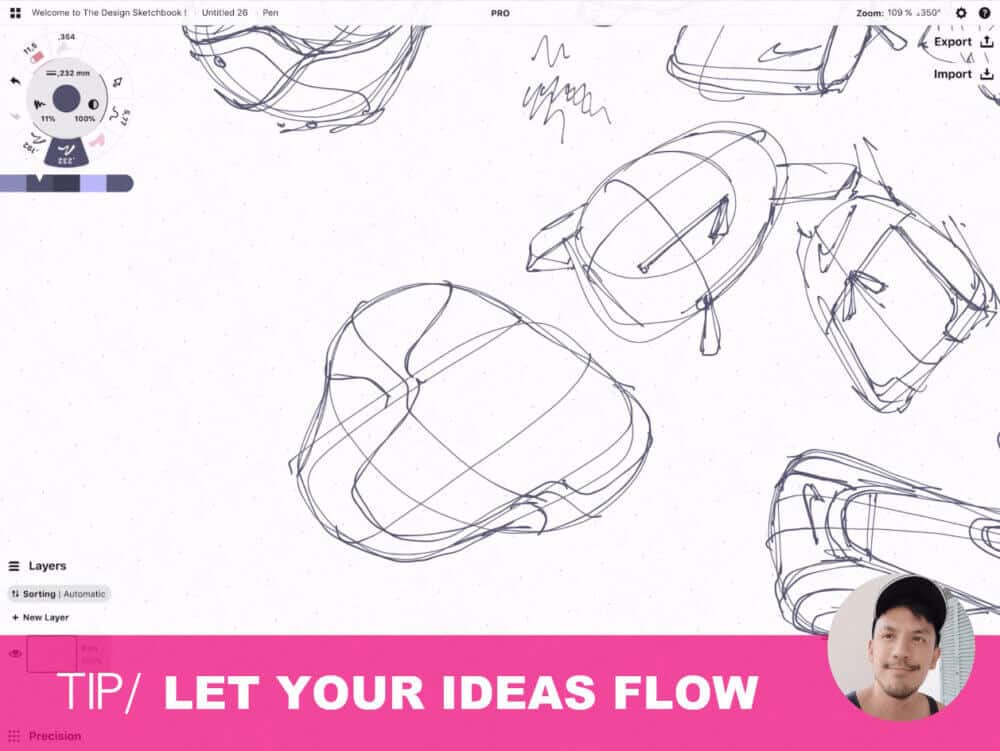 How to draw Creative random doodles of bags - Product design sketching - The Design Sketchbook Free video tutorial guide a39