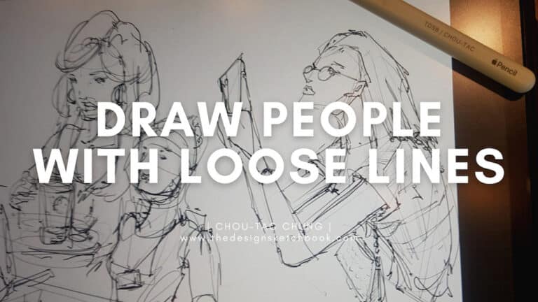 draw people with loose lines