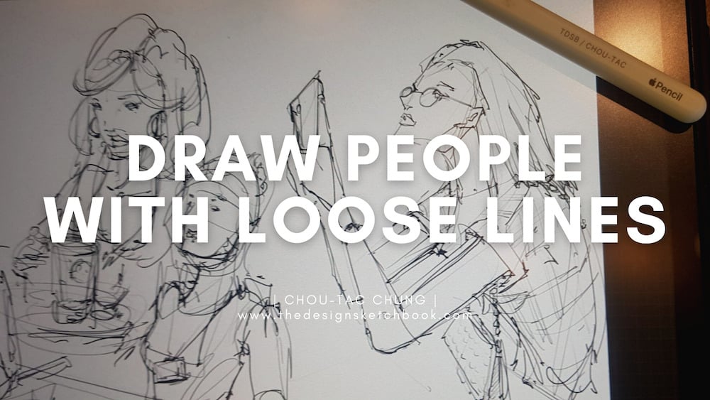 draw people with loose lines