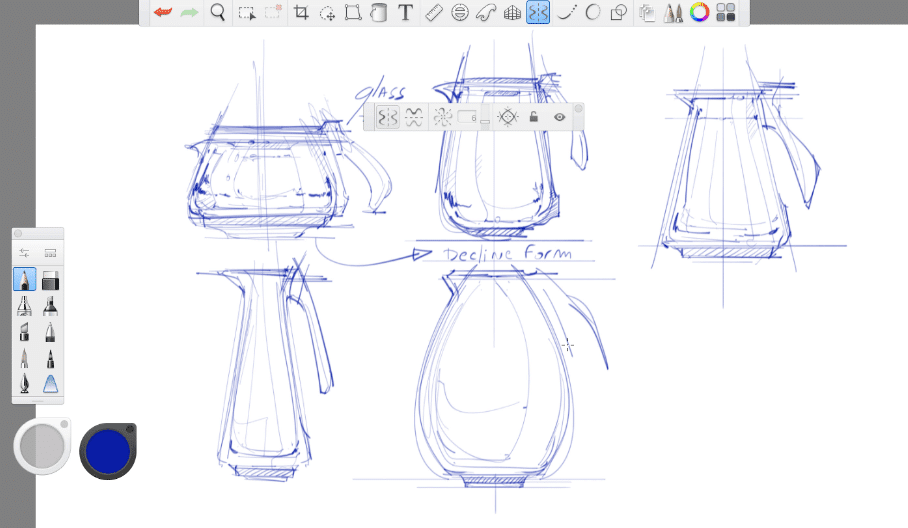 Continue sketching additional coffee carafes as an enjoyable exercise.
