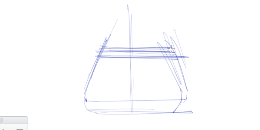 DRAW THE PROFILE OF THE COFFEE CARAFE WITH SYMMETRY