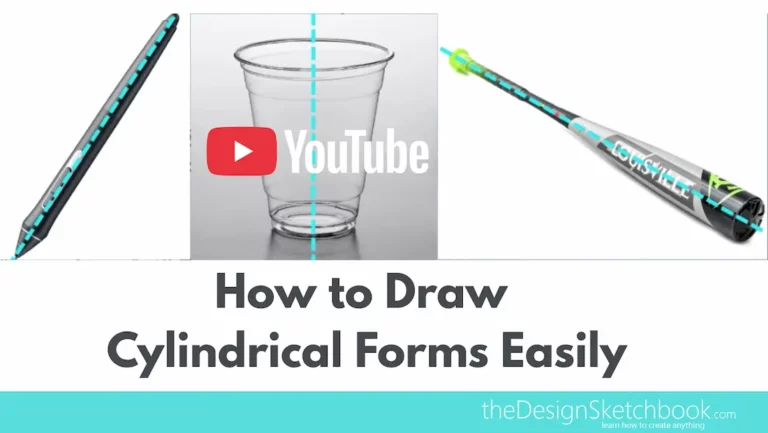 TIP 322 How to Draw Cylindrical Forms Easily (for Product Design)
