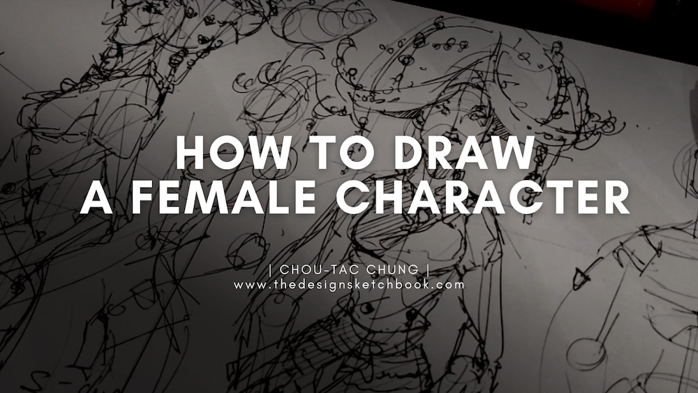 How to draw a female character cover