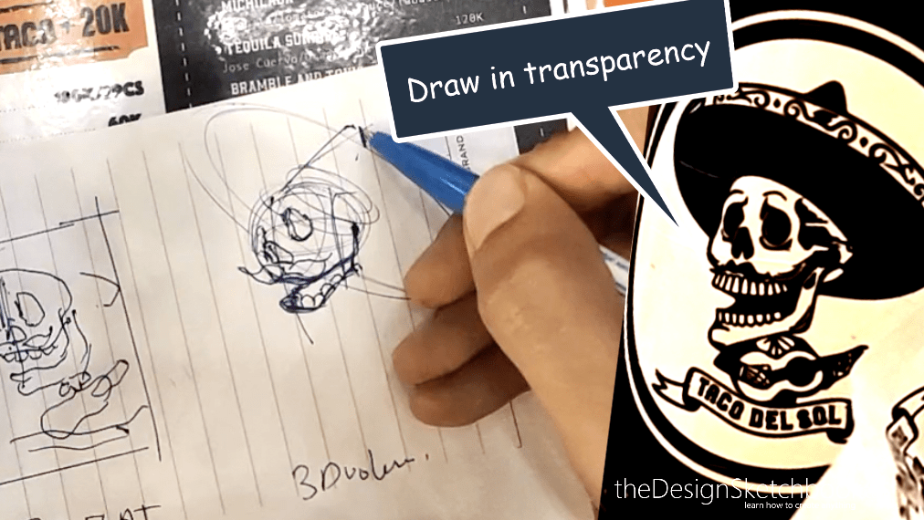 How to draw a skull in d drawing easy ballpoint pen technique draw transparency