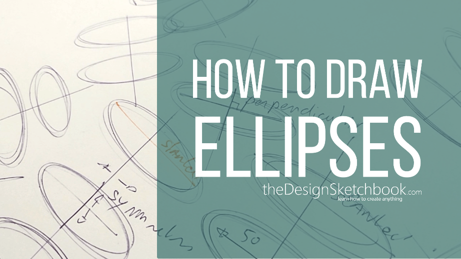 How to draw an ellipse freehand tutorial step by step