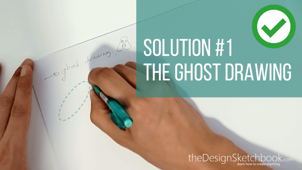 How to draw an ellipse in design sketching ghost drawing solution