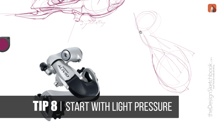 How to draw like a concept artist sketching bike reference q start light pen pressure