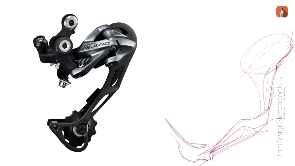 How to draw like a concept artist sketching bike reference w