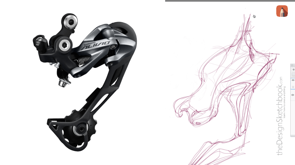 How to draw like a concept artist sketching bike reference x