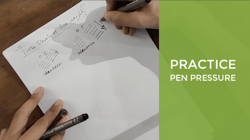 Practice pen pressure