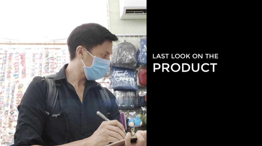 LAST LOOK ON THE PRODUCT