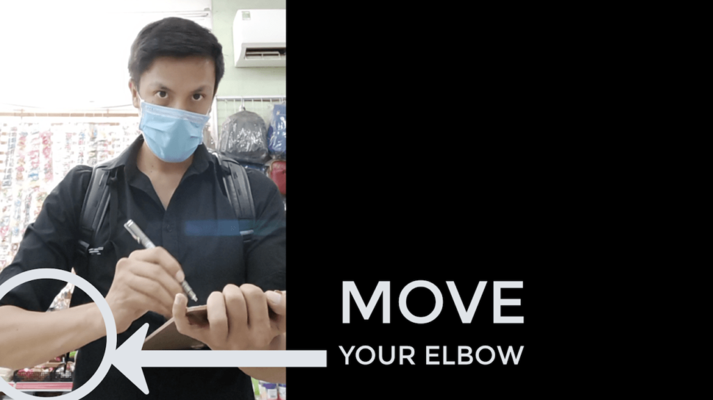 move your elbow