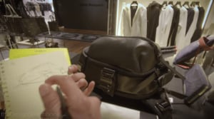 Drawing a bag in Japan mall with my ballpoint pen