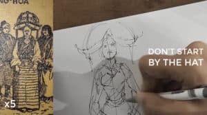 how to draw a body - character design sketching Don't start by the hat