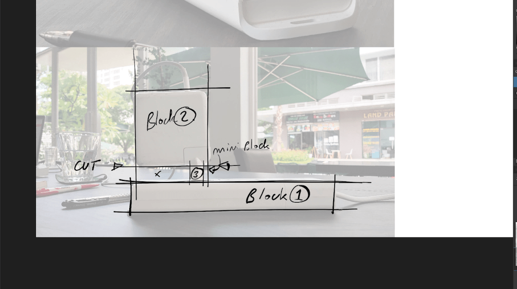 Draw with blocks