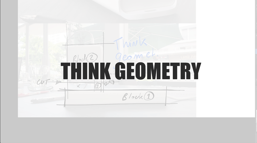 Think geometry