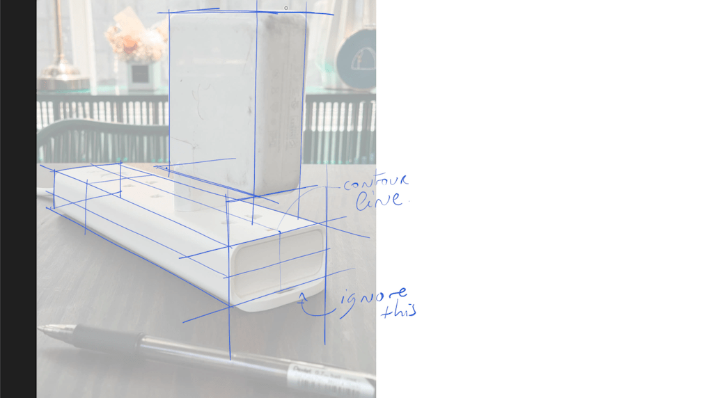 Redraw the full block considering the rounding edges