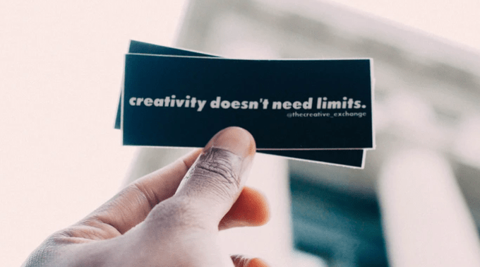 Creativity doesn't need limits
