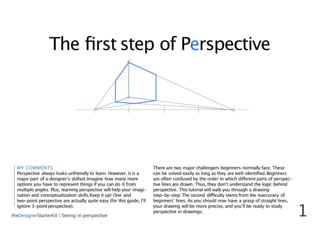 1 point perspective 