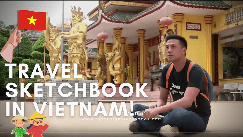 travel sketchbook in Vietnam